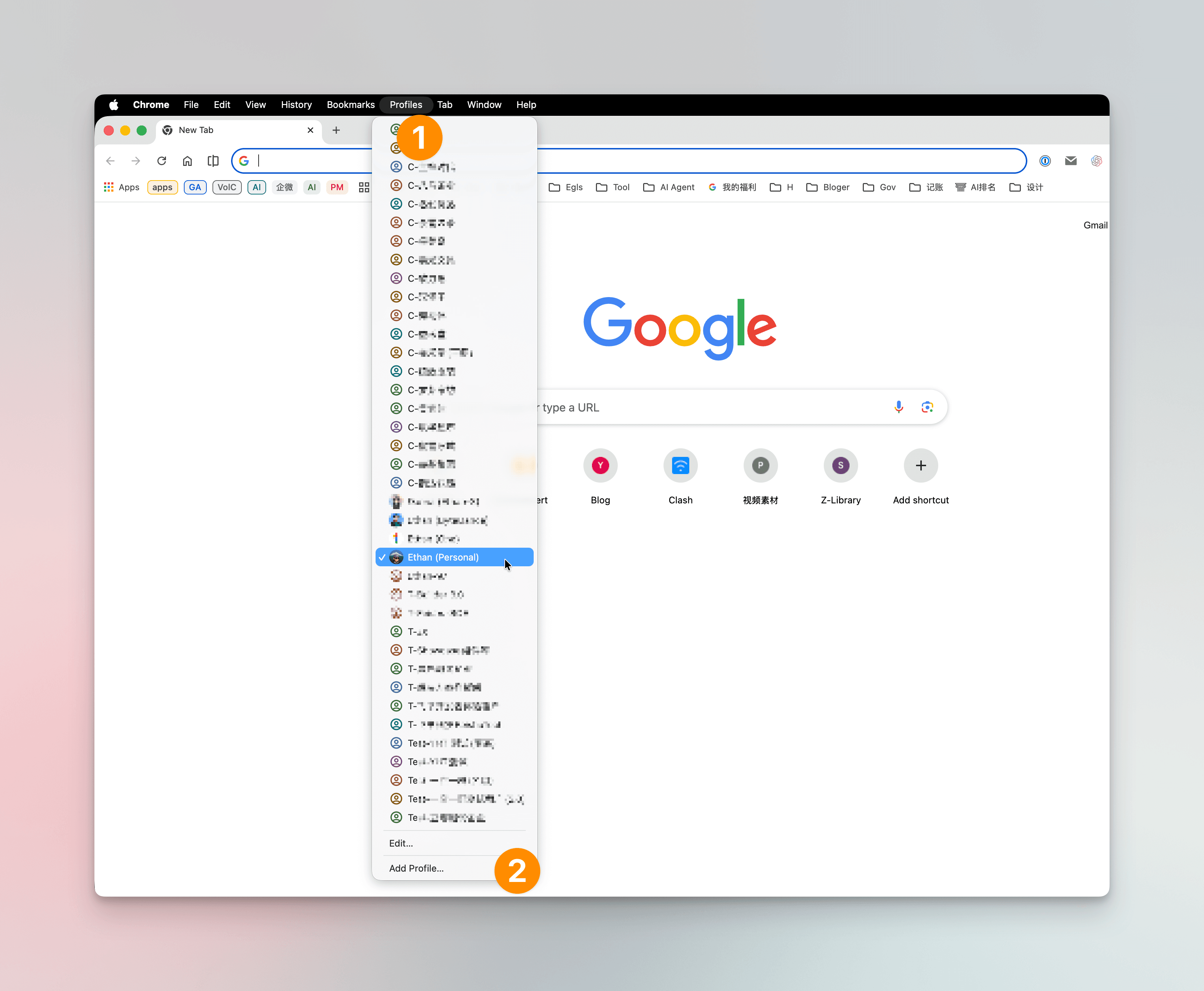 Chrome 个人资料